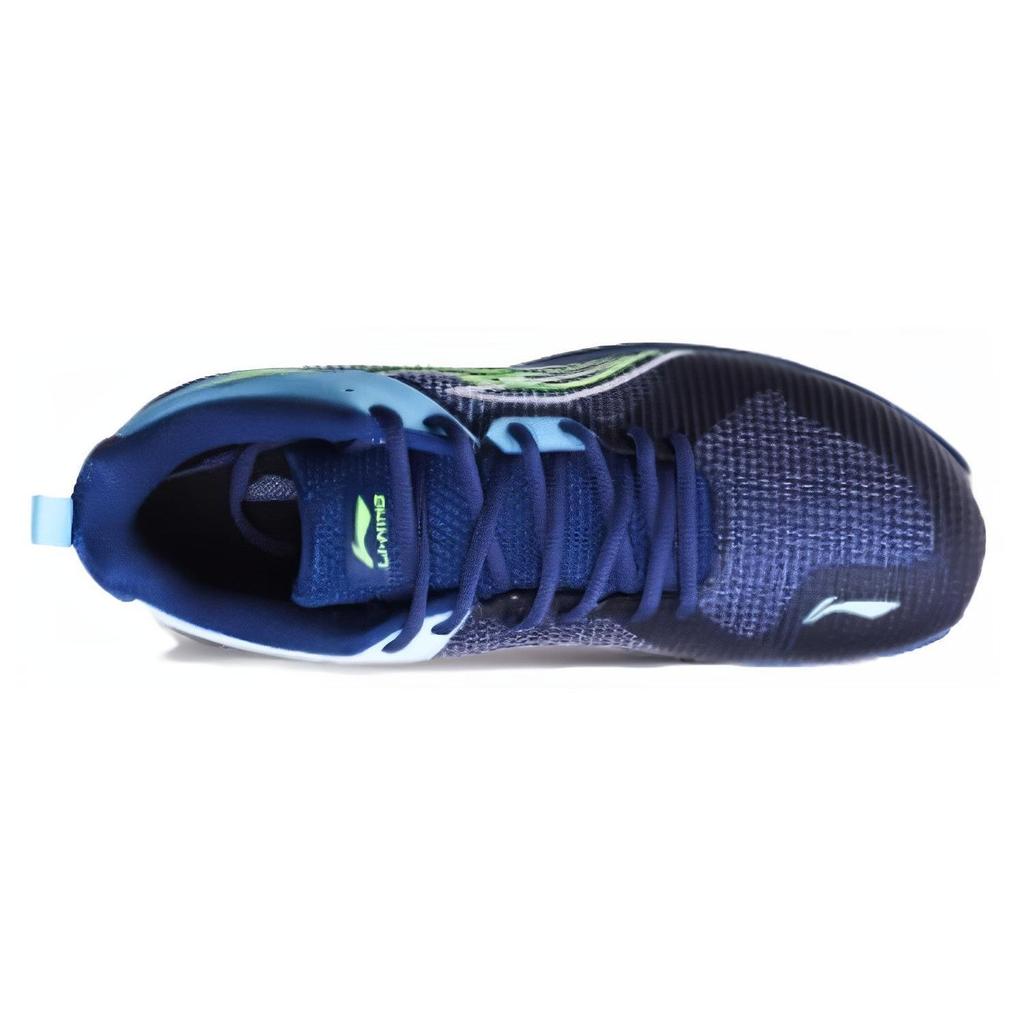 Li-Ning Comfortable Versatile Durable Breathable Low-Top Running Shoes Unisex Sneakers Blue Black AVQS003-2