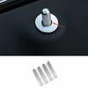 Silver Aluminum Inner Door Lock Down Bolt Ring Trim For Benz C-Class W205 15-21