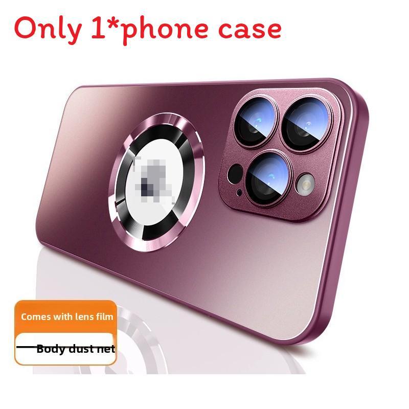 15 For Iphone Pro Matte Glass Magnetic Case With Shockproof Antiindentation