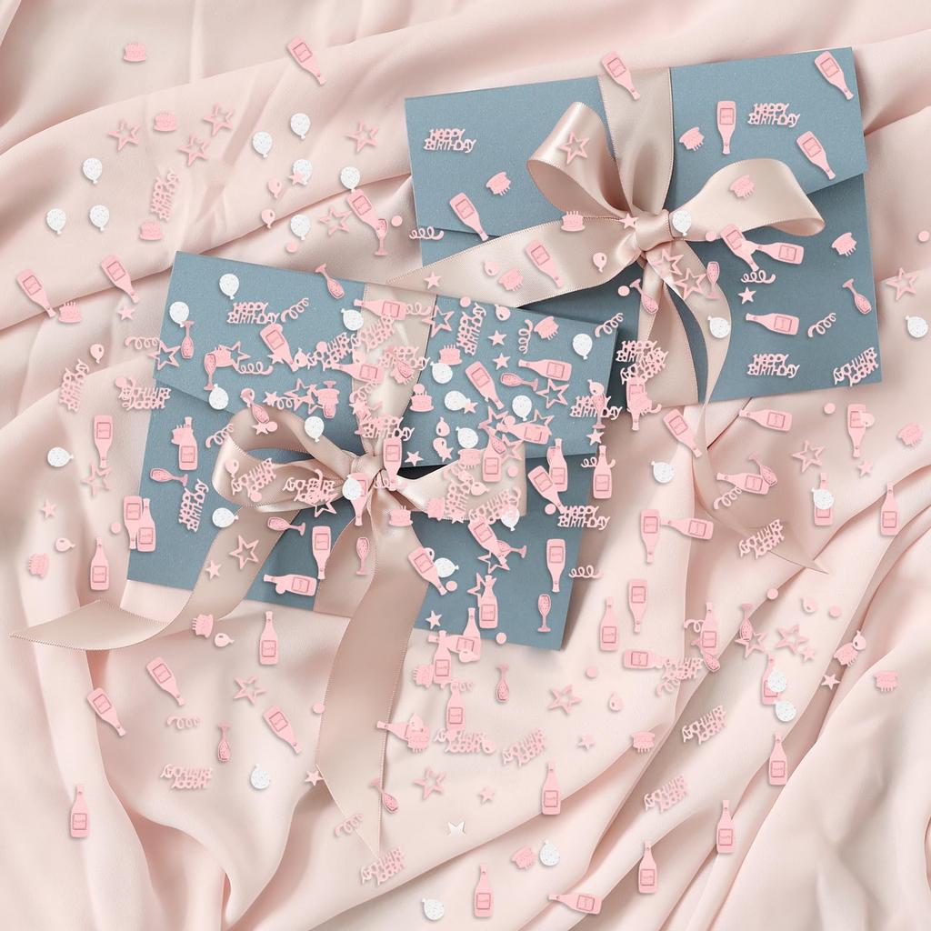 20gConfetti Glitter Rose Gold and Silver Happy Birthday Confetti Party Decoration Party Wedding Throw Supplies Holiday Decoratio