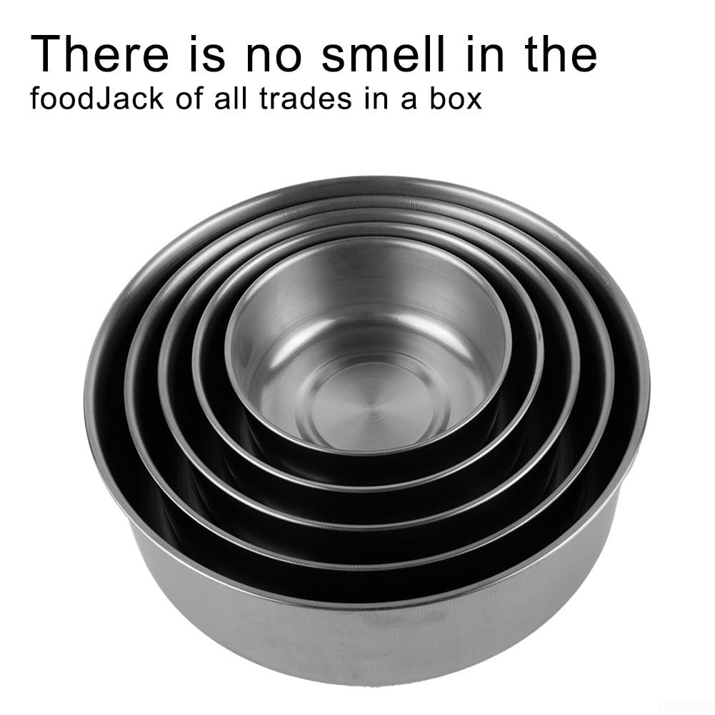 Cutie de depozitare a alimentelor 5 buc. Recipiente pentru alimente din oțel inoxidabil cu capace rezistente la scurgeri Cutie de prăjitură reutilizabilă pentru casă
