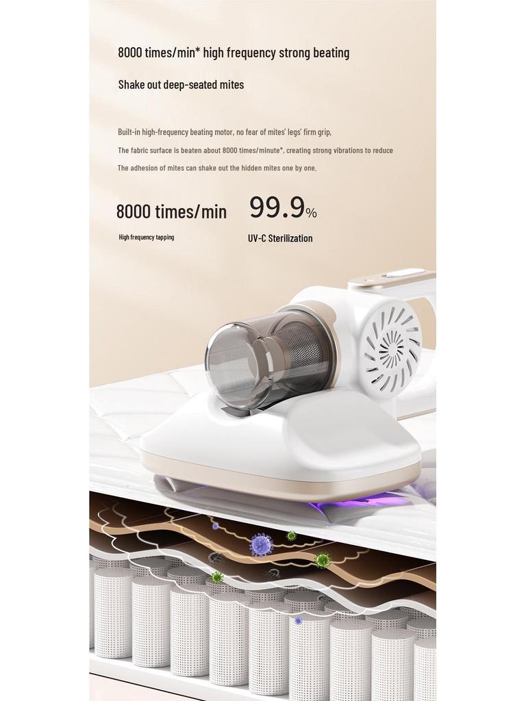 Přenosný bezdrátový ruční vysavač - Multifunkční odstraňovač roztočů a zvířecích chlupů