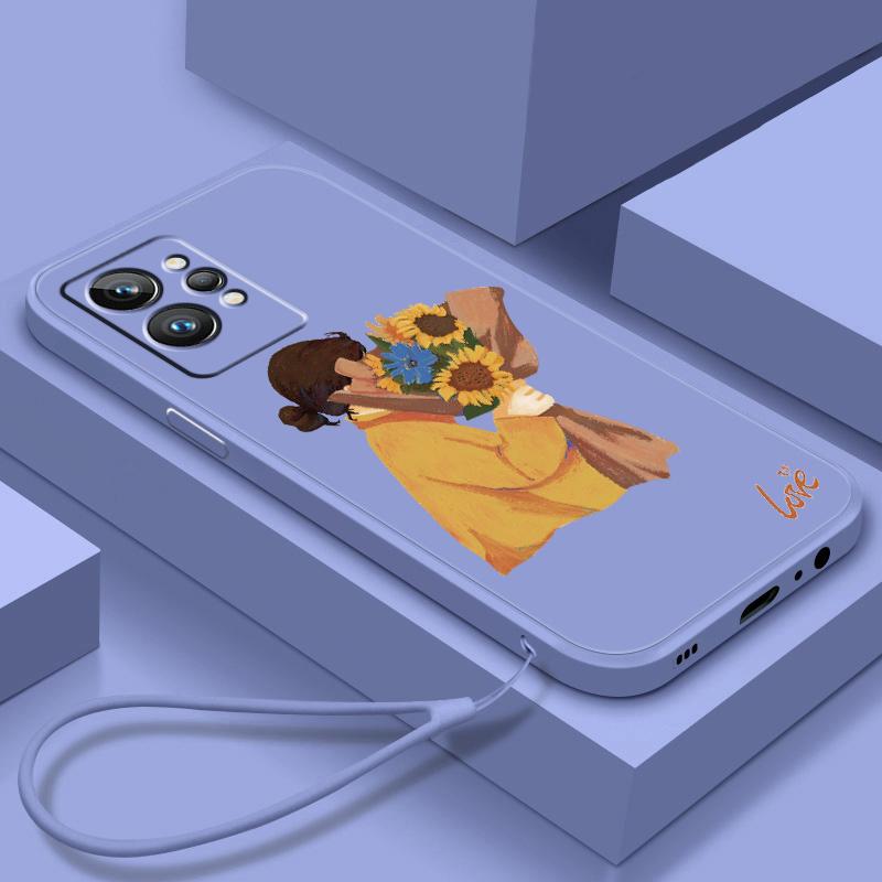 

Чехол для телефона Liquid Rope Flowers Boy Love Girl для OPPO Realme Q3S Q5i 50A 50i C21Y C11 GT Neo3 Neo2 9 9i 8 8i 7 Pro Plus Realme 8i