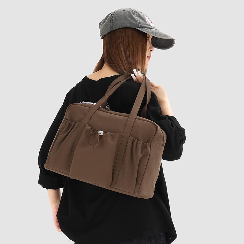 Womens Nylon Tote Bag Large Capacity Casual Shoulder Handbag for Work Travel