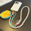 Dopamine color scheme mobile phone case lanyard adjustable messenger portable pendant storage bag multi-functional anti-lost lanyard female