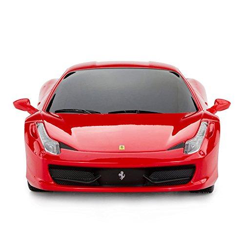 RASTAR 1/24 Scale Ferrari 458 Italia RC Model Car, Electric RC Car, Remote Control Car, Officially Certified Toy Car, Red