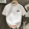 Men's American Retro Motorcycle Print Short Sleeve T-shirt Summer Loose Biker Style Casual Top