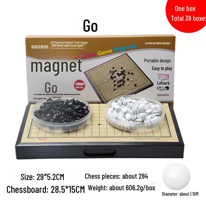 Portable Magnetic Foldable Chess Set - Travel-Friendly Puzzle Game for Leisure and Sports