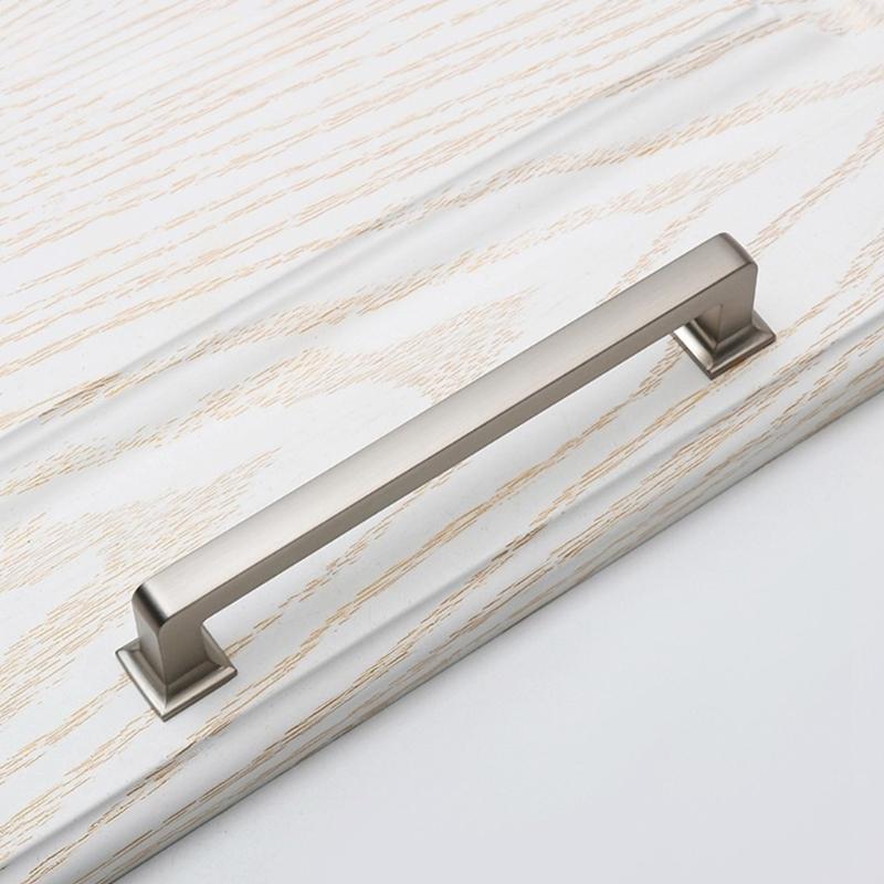 Strong Zinc Drawer Pulls with Heavy Duty Construction 6pcs for Longevity in Kitchens & Bedrooms High Use Zones