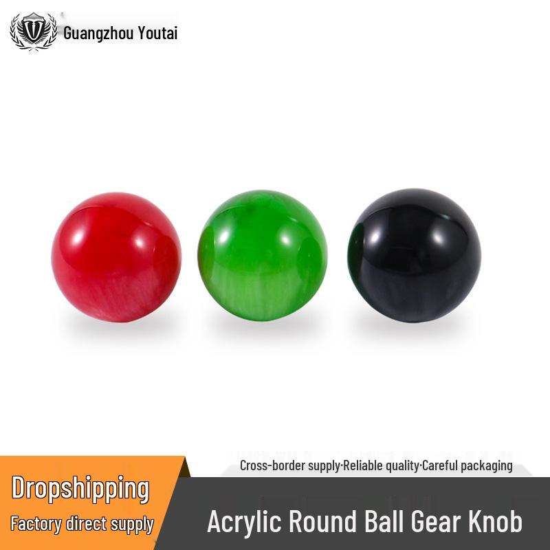 

Universal Acrylic Wave Gear Shift Knob - Ball-shaped, Modified Design чорний