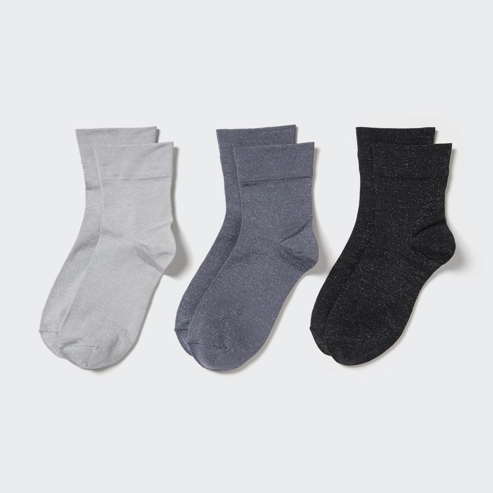 

Носки UNIQLO Regular 3P Crew Glitter