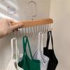 Wooden Multifunctional Underwear Sling Coat Rack Tie Belt Storage Solid Wood Hooks Drying Rack Durable Home Storage Racks
