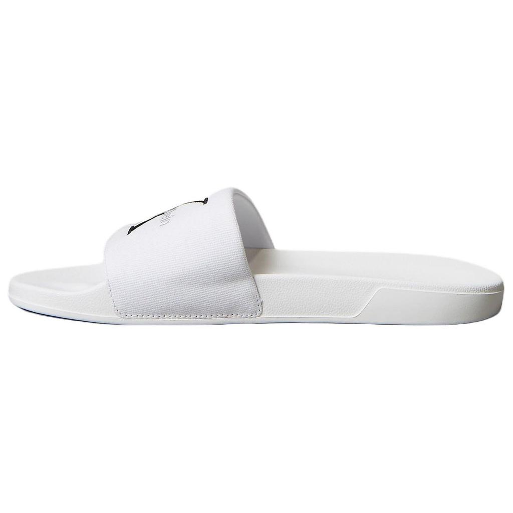 Calvin Klein Flat Round Toe Slide Sandals Men Footwear Bright-White YM0YM013930K4