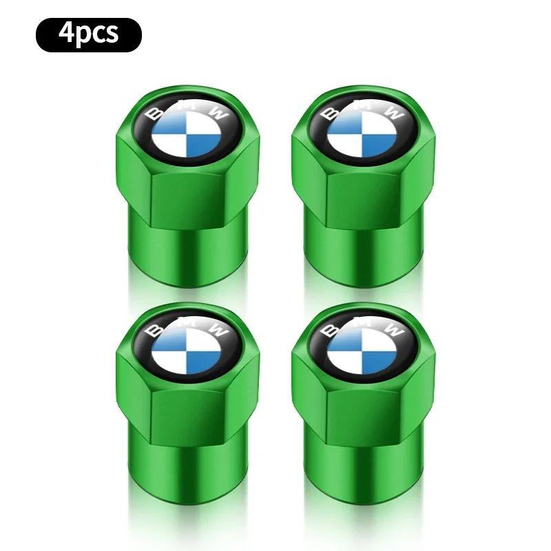 4Pcs Stylish Car Tire Valve Caps Wheel Rim Stem Covers Airdust Proof Protective Caps for BMW X1 X2 X3 X4 X5 X6 X7 Exterior Decor MD2