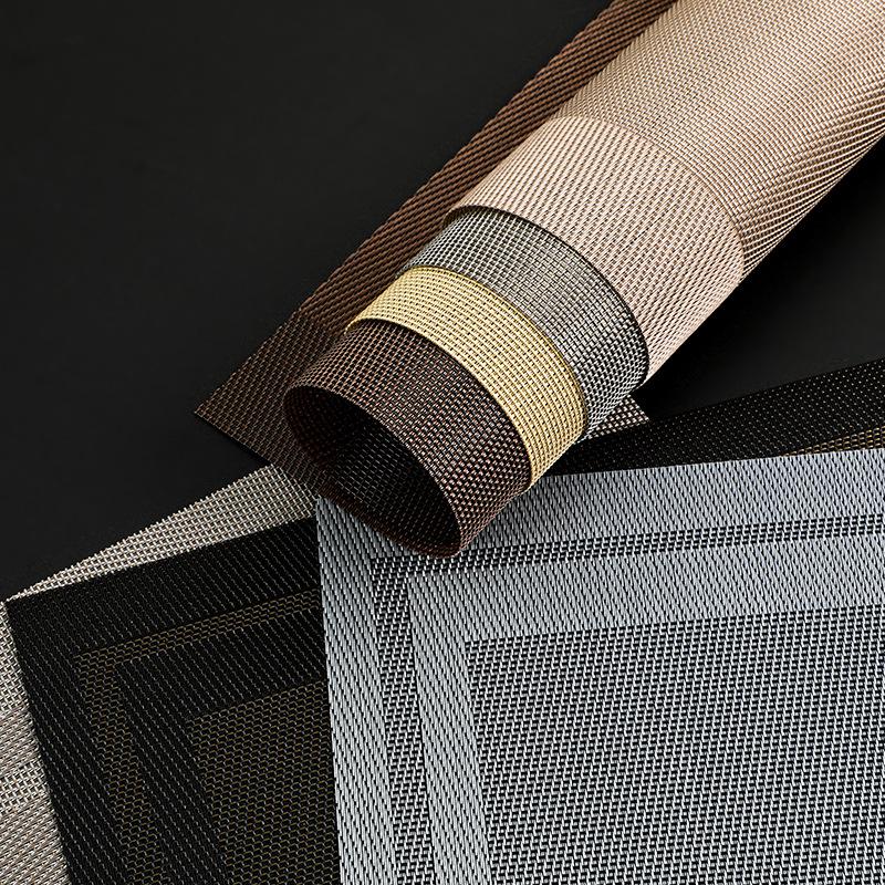 European PVC Non-slip Heat-resistant Table Placemat Set