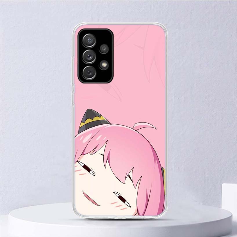 S-Spy Family Anya Soft Case For Samsung Galaxy A52 A42 A32 A22 A12 A02S Phone Cover A50 A51 A70 A71 A41 A31 A21S A40 A30 A20E A1