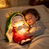 Maria Kinder Musik Beruhigende Atempuppe Jesus Plüschtiere Schlafbegleiter Spielzeug Ton- und Lichtpuppen Weihnachtsgeburtstagsgeschenk