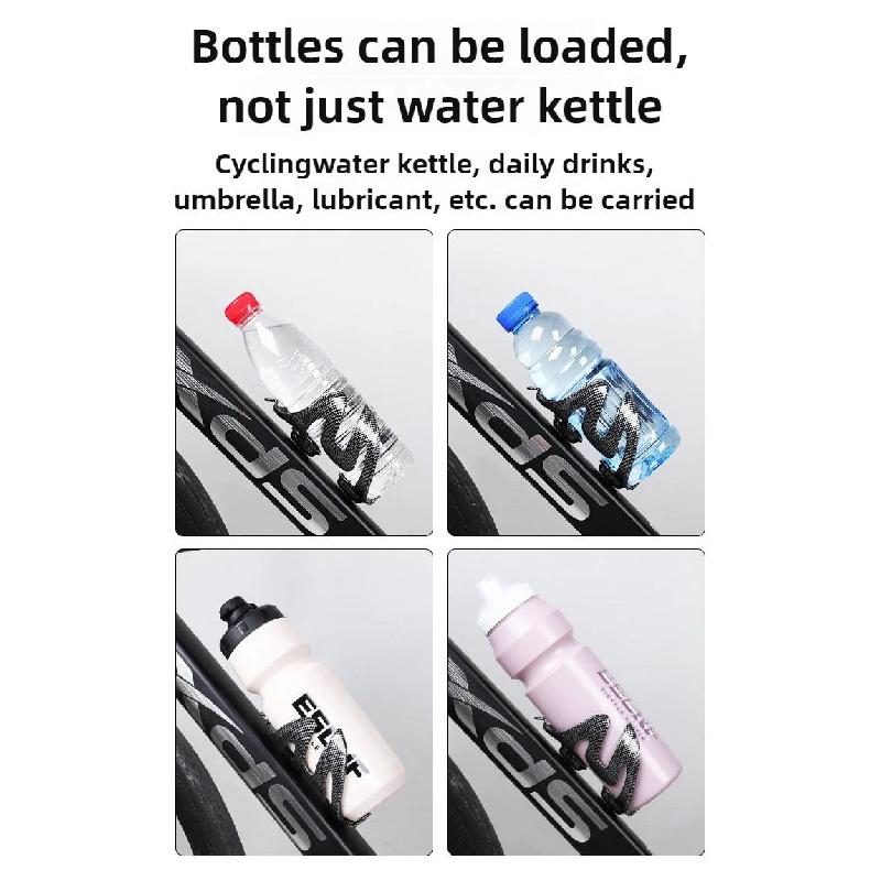 Bicycle Water Bottle Holder MTB Road Cycling Full Carbon Fiber Bicycle Water Bottle Cage Fiberglass Bicycle Accessories Cup Holders 5