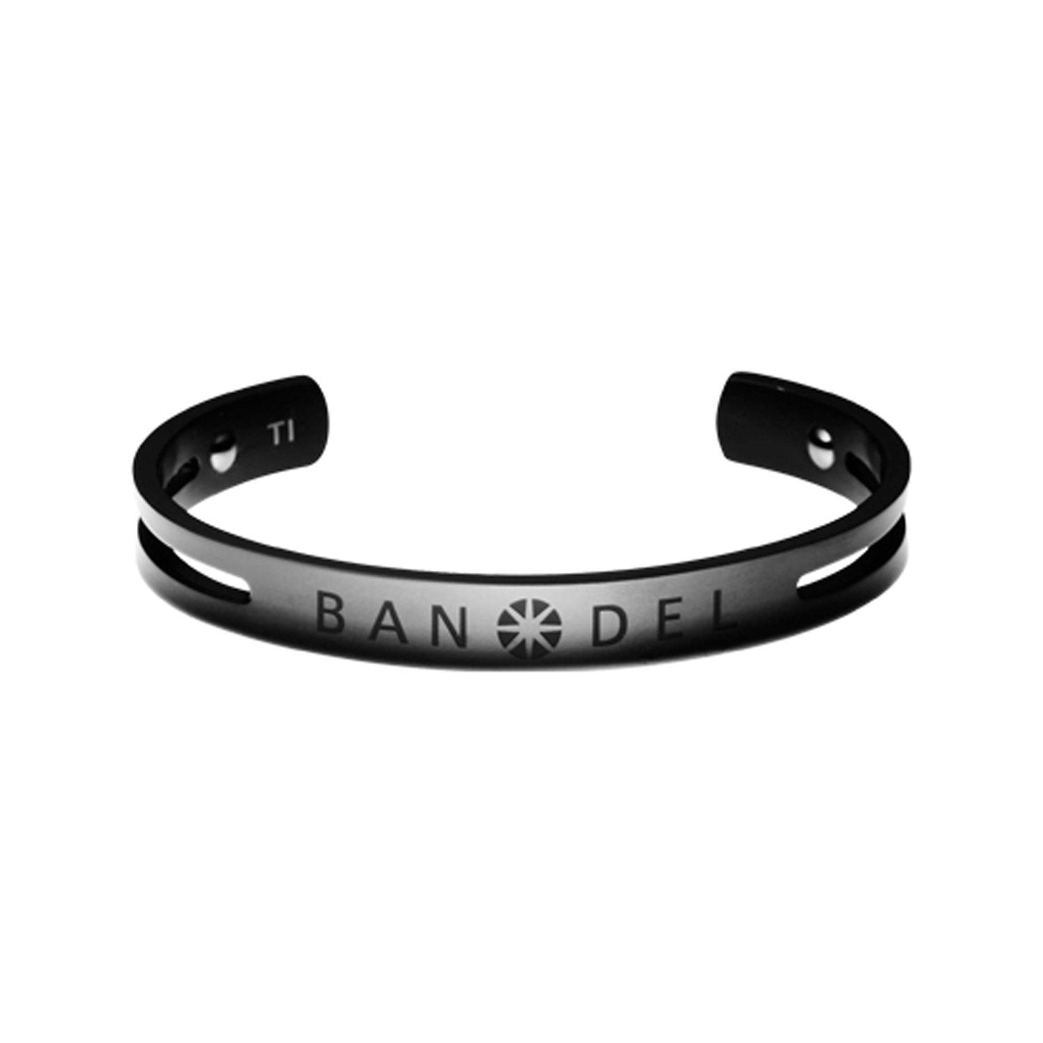 

Bandel Titanium Bangle Bracelet, 2017 Model, L/LL (Total Length 149mm), Black
