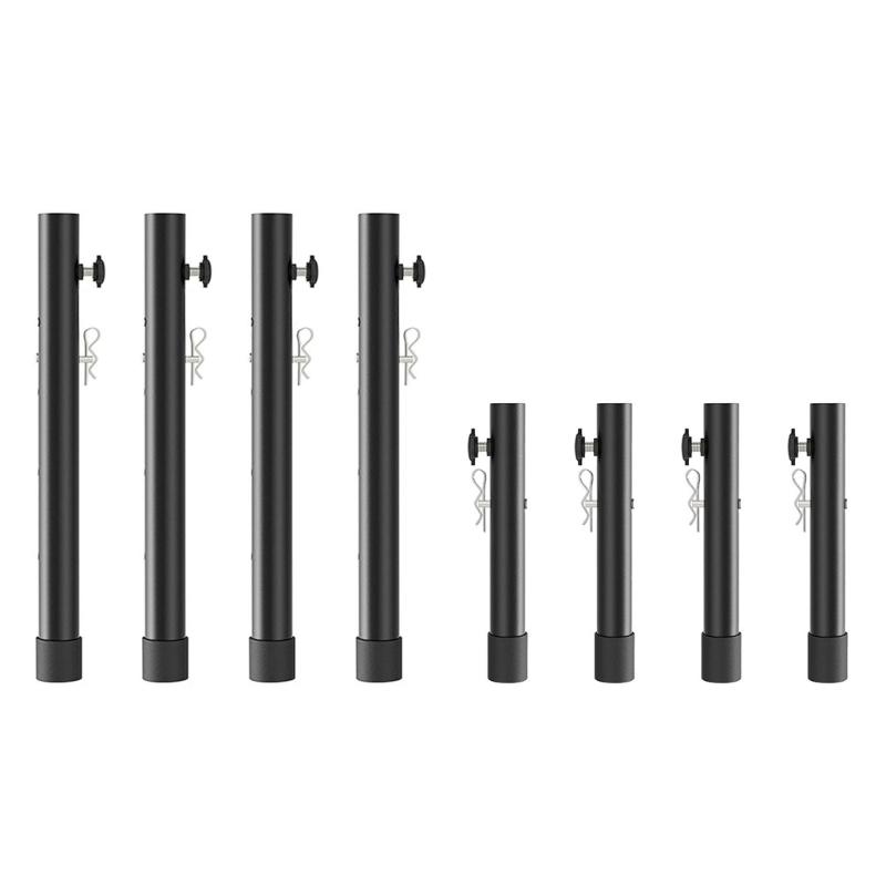 4Pcs Folding Table Leg Extenders Stainless Steel Folding Table Leg Extensions Table Risers for Folding Table Enduring