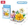 Non-Toxic Loz 3D Bouquet Succulent Plant Cactus Building Block Flower Toy Home Decoration Plant Bricks Rose Assembly Brick Toys Children