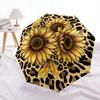 1pc Sunflower, Leopard Print, Nature Umbrella with Plastic Handle,Compact & Stylish,Suitable for All Seasons YS331044