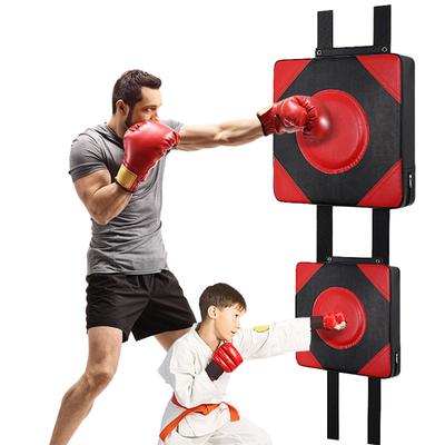 Boxing Punch Target PU Leather Square Wall Target Adjustable Height Boxing Training Sandbag Wall Sandbag for Fitness Taekwondo