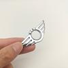 1 Stück Set mit Diamanten Metall Auto Türverriegelungsstift Flügel Emblem Abzeichen Aufkleber Abdeckung für Mini Cooper S F54 F55 F56 F60 R55 usw.