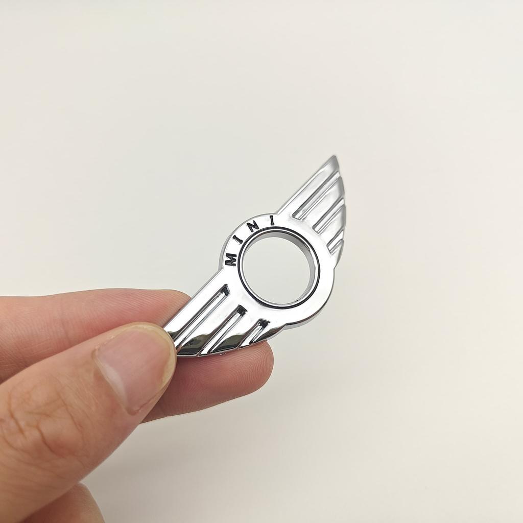 1 Stück Set mit Diamanten Metall Auto Türverriegelungsstift Flügel Emblem Abzeichen Aufkleber Abdeckung für Mini Cooper S F54 F55 F56 F60 R55 usw.