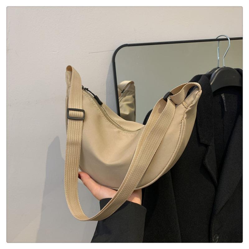 New nylon bag simple fashion messenger dumpling bag trend versatile student casual shoulder women's bag
