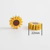 Fashion Sunflower Daisies Hairpin Hair Rope Earrings Flower Beads DIY Mobile Phone Chain 22mm Handmade Beaded Material DIY Bracelet Necklace
