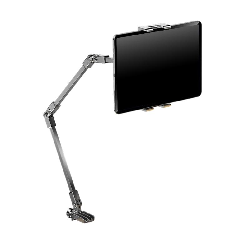 Tablet Holder for Bed Adjustable Tablet Phone Bed Stand Mount 360 Degree Rotatable Foldable Carbon Steel Arm Holder