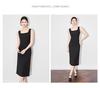 Shenzhen Nanyou Elegant French Square Neck Suspender Dress - Women's Summer Long Skirt