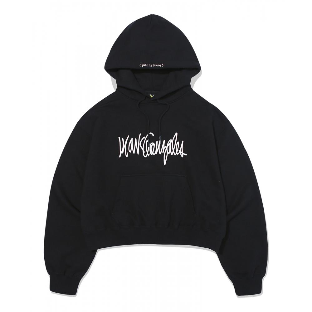 

WHATITISNT Женское худи с логотипом и логотипом черного цвета