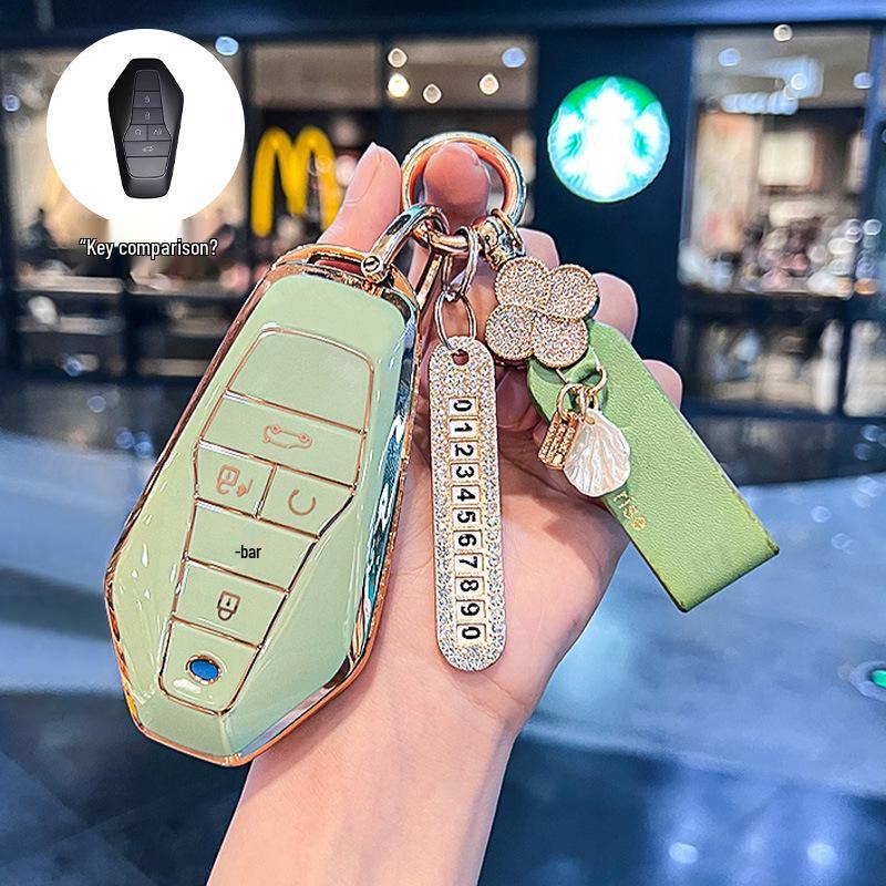 Luxury Key Case for GAC AION V Z03 - Fashionable Buckle Shell Car Accessory