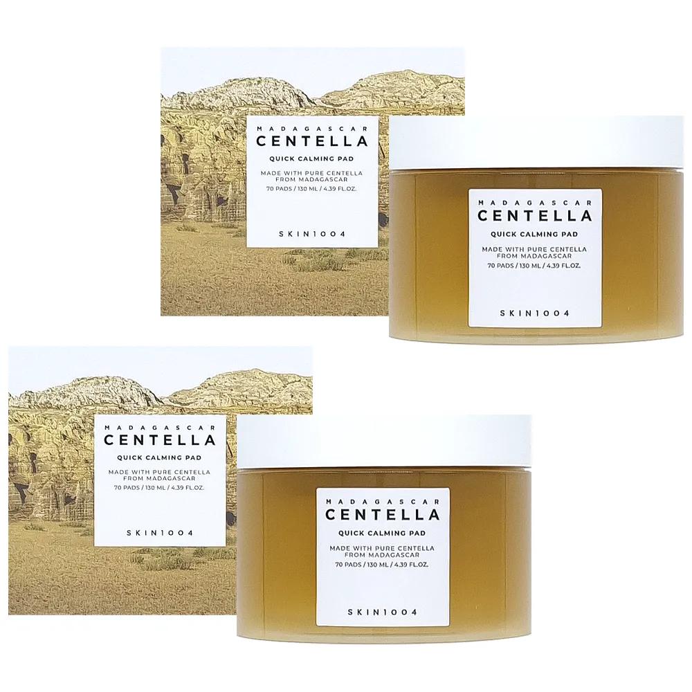 

Skin1004 Madagascar Centella Quick Calming Pads 70 Sheets x 2 Packs Moisturizing Wipe Toner