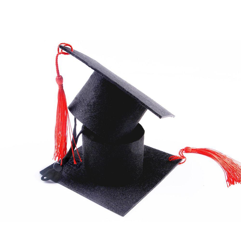 Cappello di Laurea per Piccoli Animali Domestici - Nero