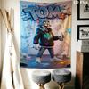 Tom and Jerry B Wall Hanging Printed Fabric Blanket Decorative Tapestries for Bedroom Living Room Home Decor