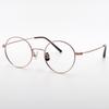 Alloaiweeo [Alo Basic] Al8201 1414G Round Rose Gold Metal Glasses