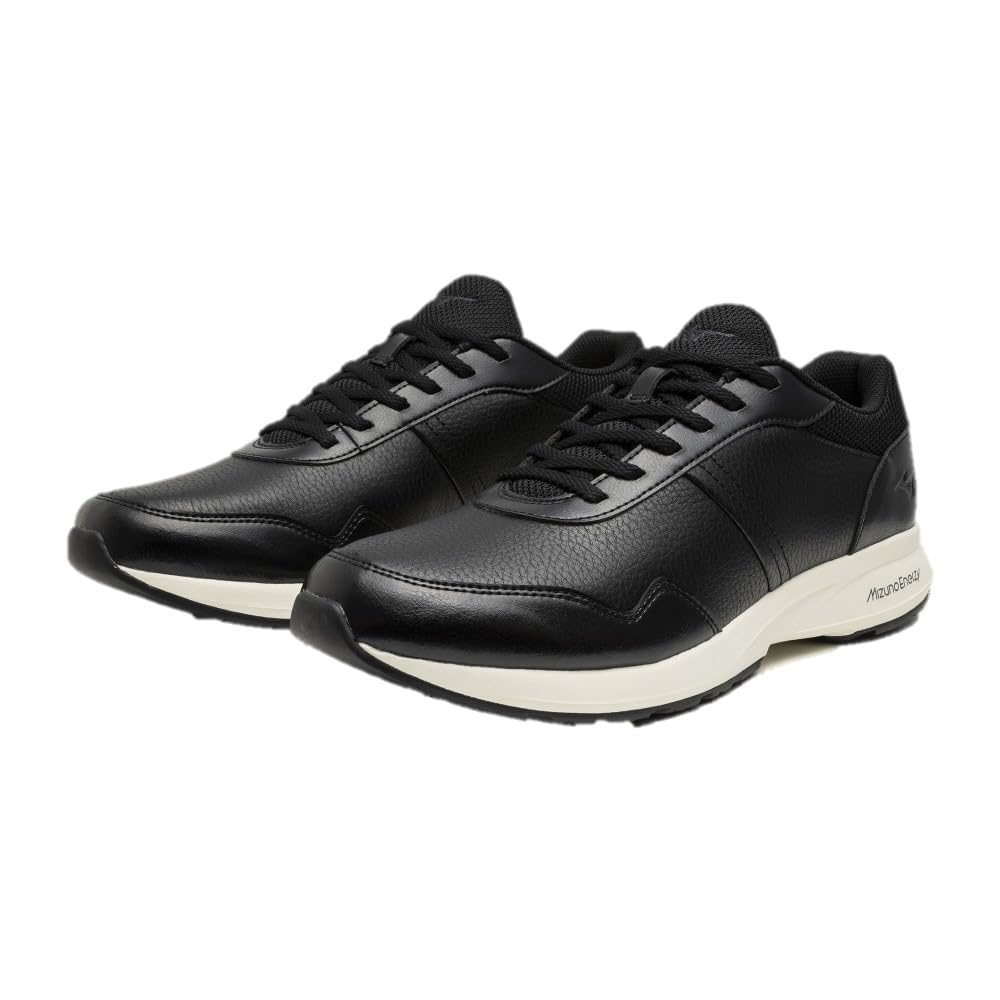 Mizuno Walking Casual Black and Size 3E ME-NS Men's Shoes, Sneakers, Business, Commuting, Travel, Black, Brown, Beige, White, 27.0 Cm,