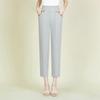 Mom's Ice Silk Cool Nine-Point Pants for Summer - Loose Fit for Mid-Aged and Elderly Women