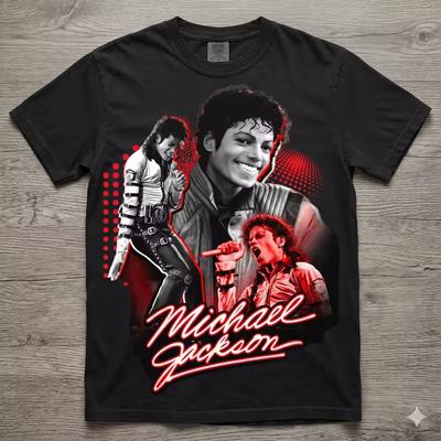 Michael Jackson Pop Music Fans Gift T-Shirt 2026 Summer New Men Women High-Quality Y2k Cotton Unisex Gothic Oversized Shirt