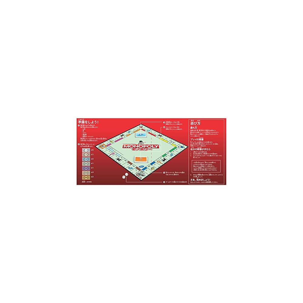 Hasbro Monopoly Classic Tokyo Edition Board Game Family Educational Game for Kids Ages 8+ 2-6 Players