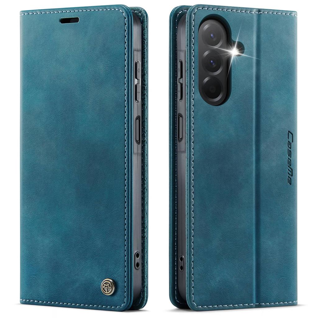 For Samsung Galaxy A17 Wallet Case Retro PU Leather RFID Blocking Card Holder Magnetic Flip Cover Kickstand Shockproof Case
