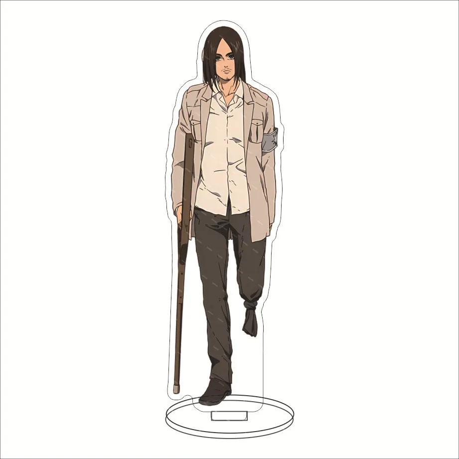 Anime Attack On Titan Acrylic Decorative Crafts Toy 15cm Mikasa ARMIN EREN Collectible Figures Desktop Home Decoration