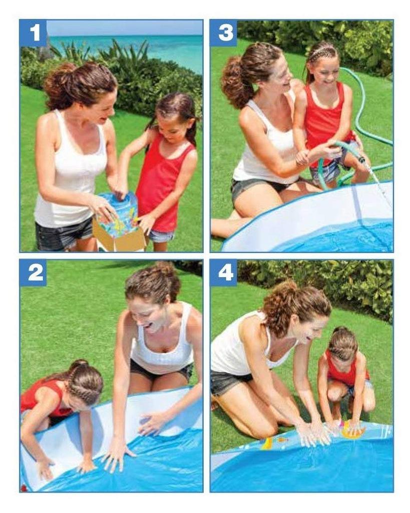 INTEX Ocean Play Snap Pool, Round, 183 X 38 Cm, 56452 [Official Japanese Product]