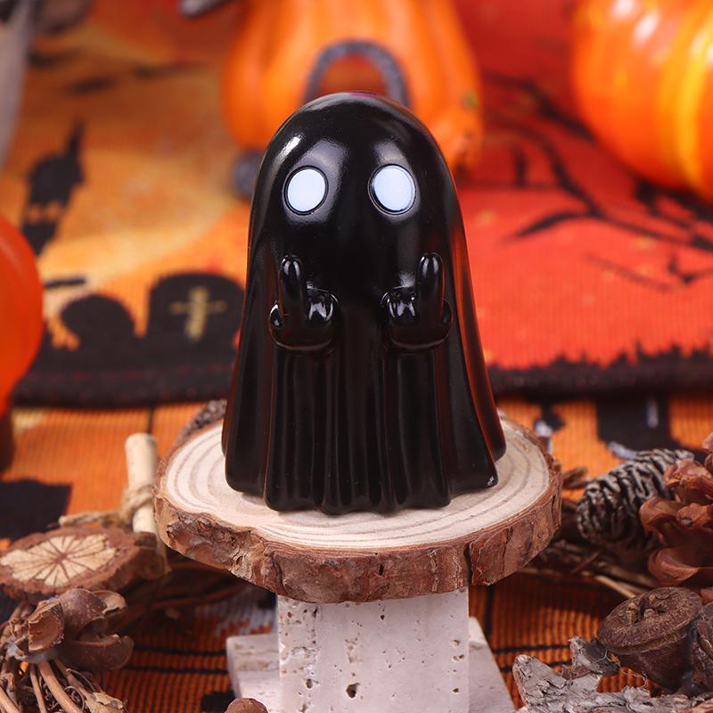

Прекрасная подставка для ручек в виде привидения, милое мультяшное настольное украшение, креативная статуэтка привидения, игрушки, хэллоуинское украшение, подарки