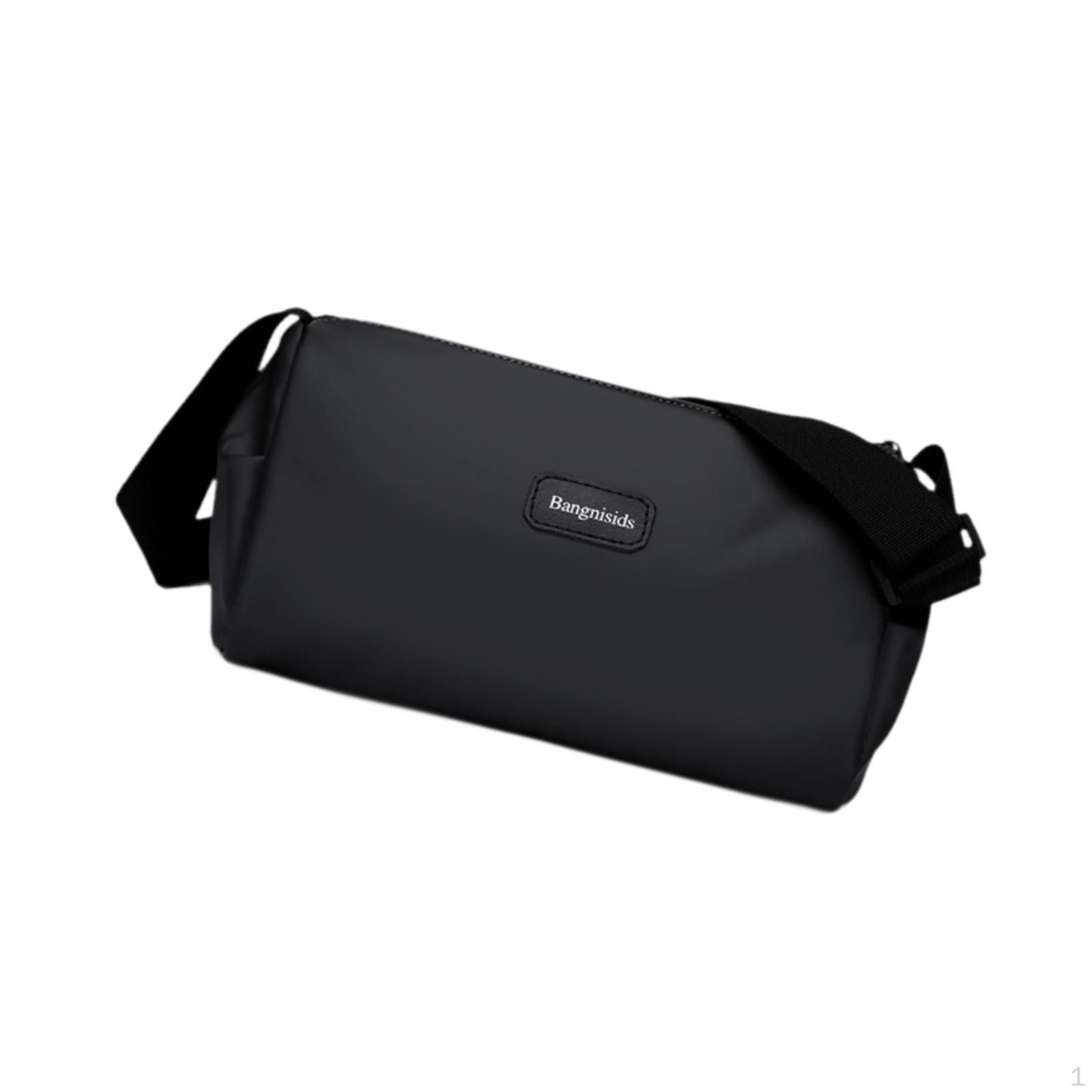 

Mens Sling Bag Casual Carry Side for Cycling Business Sport Gym Travel чорний