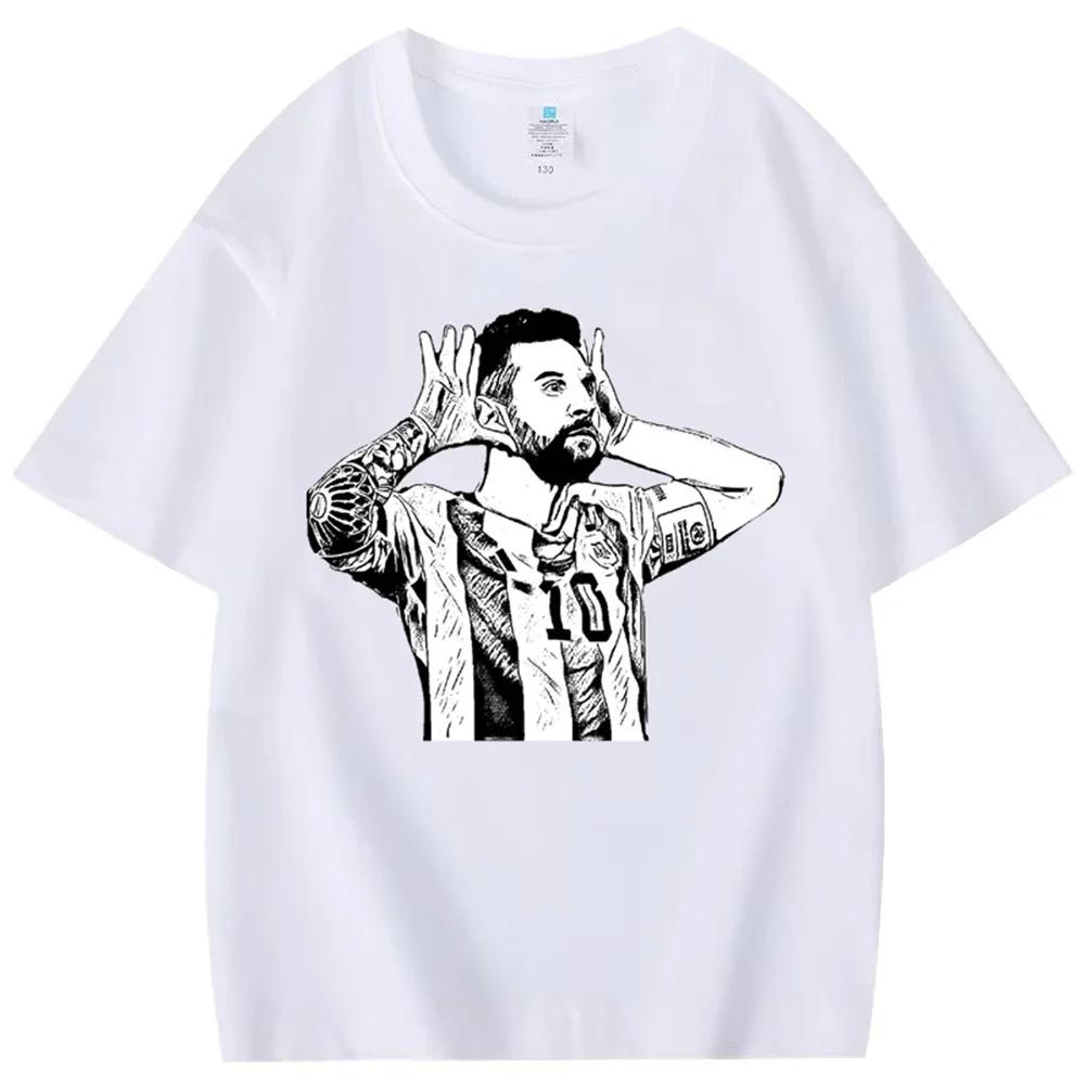 2025 Nové Letní Ležérní Tričko s Krátkým Rukávem Potisk Bavlna Běžný Střih Kulatý Výstřih Prodyšné Volné Unisex Tričko Pánské Dámské Oblečení