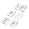 5pcs Driving Mode Button Trims Decoration Sticker Silver Replacement for X5 X6 2014-2018